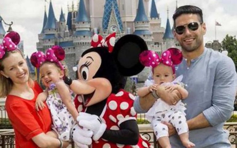 Falcao en Disney Orlando con su Familia