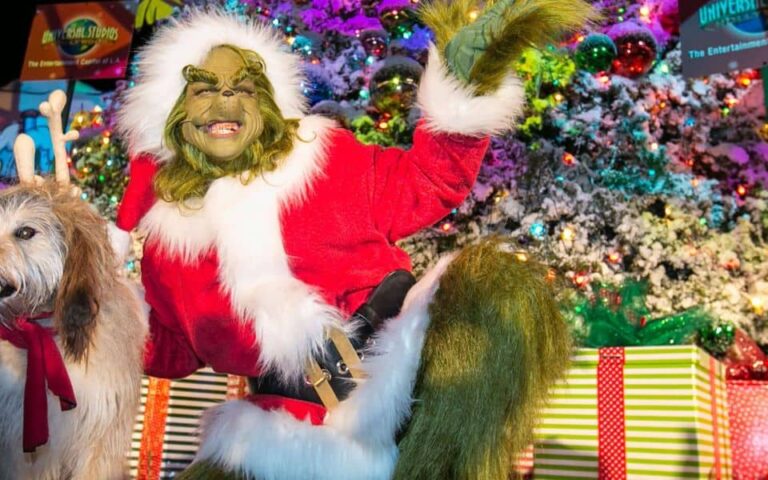 Grinch en Universal Studios Orlando para estas navidades