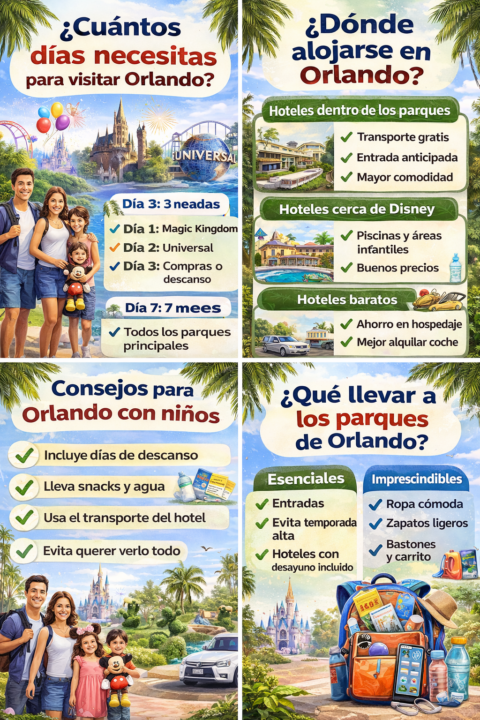 Orlando con niños: consejos reales para disfrutar sin estrés en DIsneyworld o Universal Studios