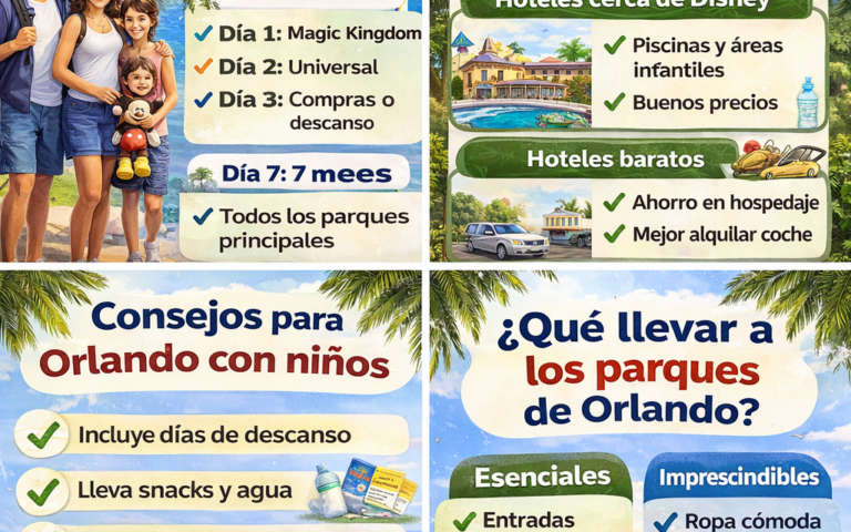 Orlando con niños: consejos reales para disfrutar sin estrés en DIsneyworld o Universal Studios